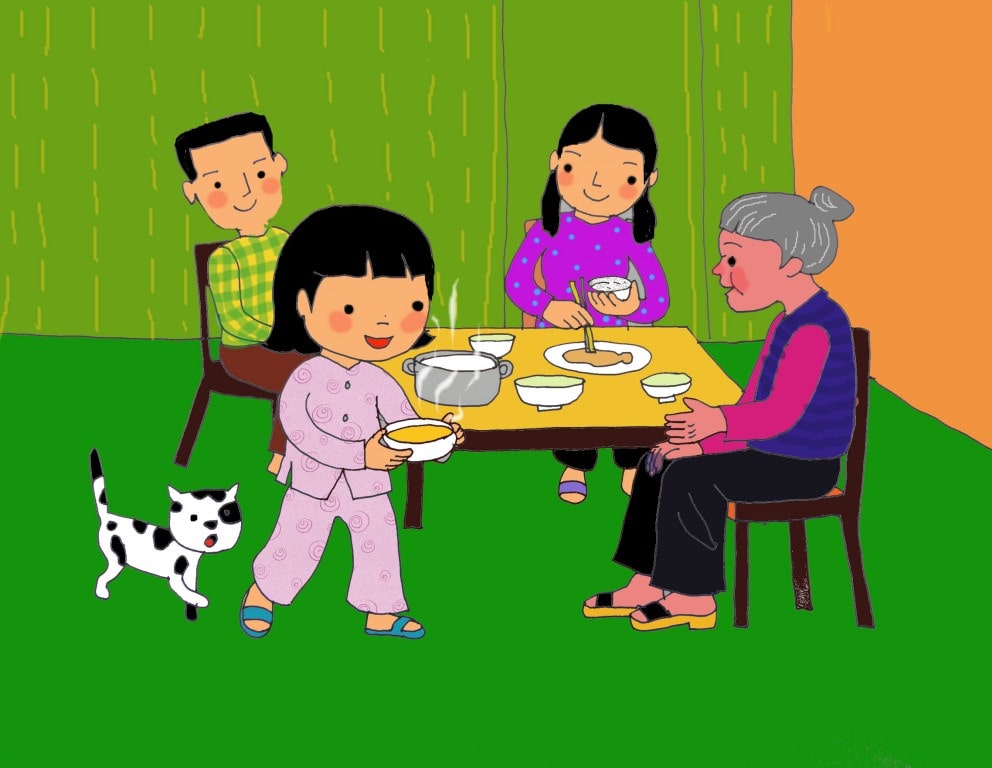 Lấy tâm cho bà